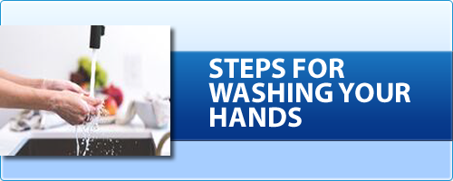 Steps for washing your hands