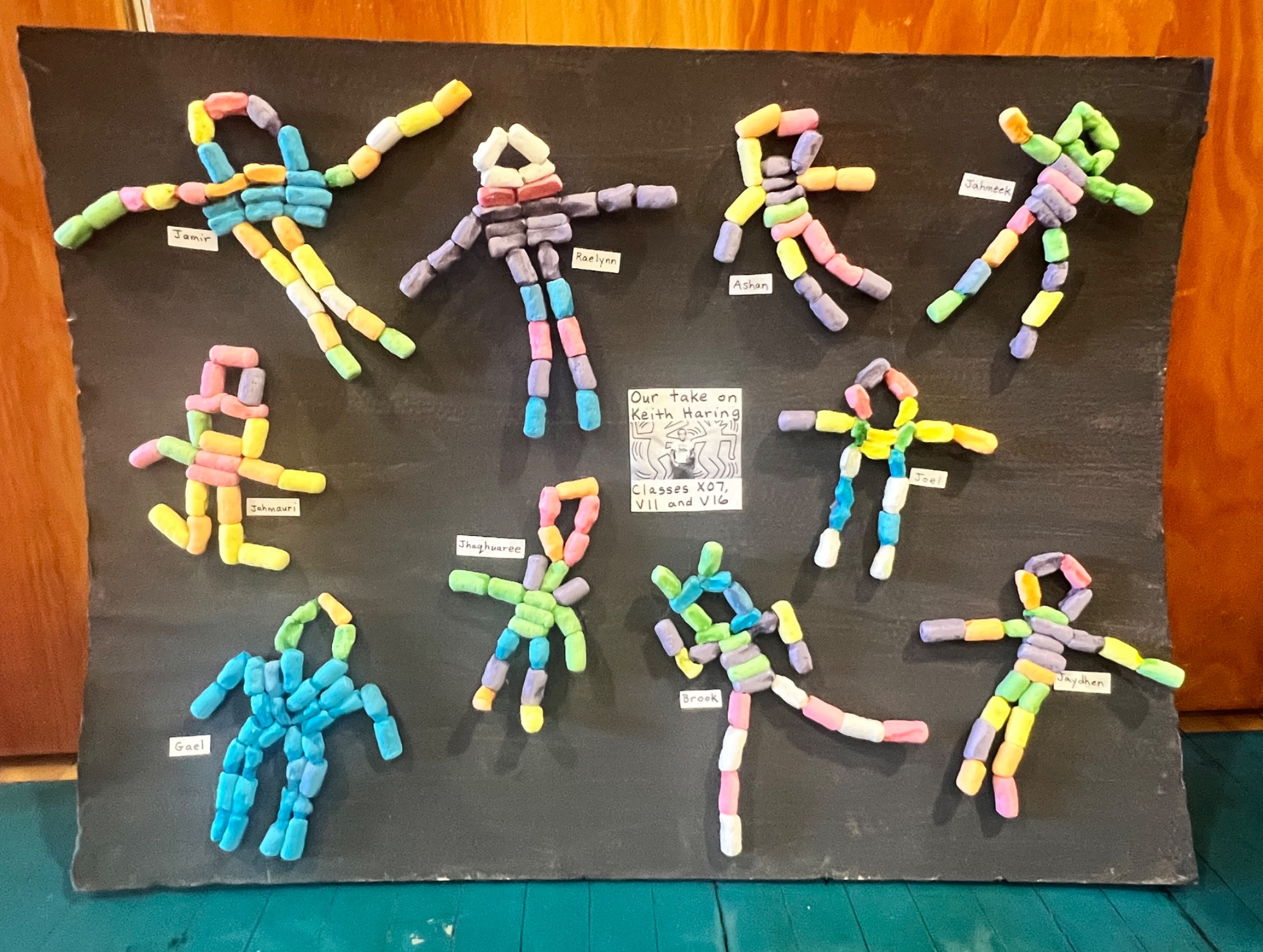 P256Q student artwork inspired by Keith Haring