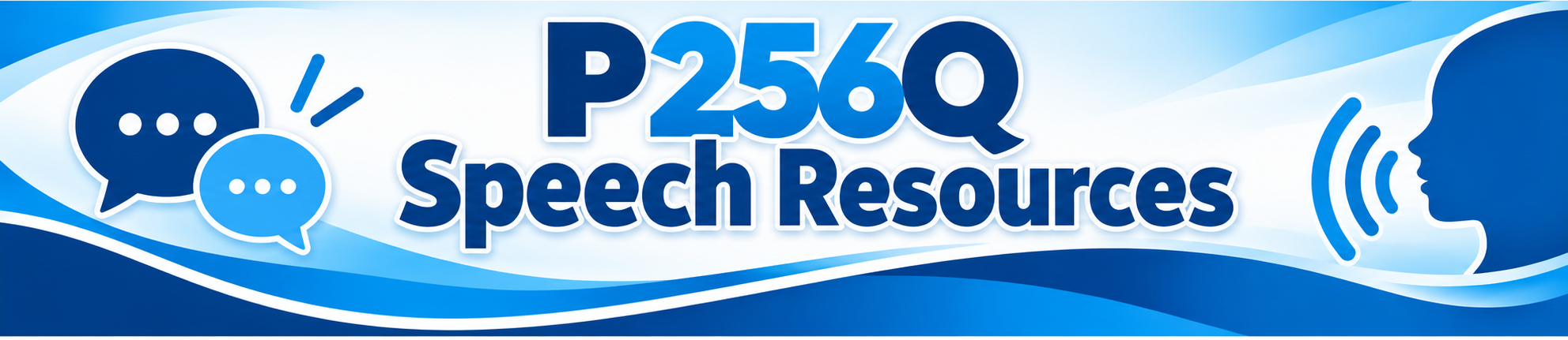 P256Q Speech Resources banner
